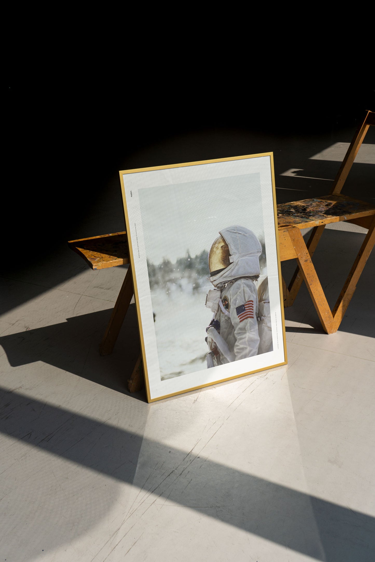 Poster 70x100 cm - Space Goals by Dev Benjamin