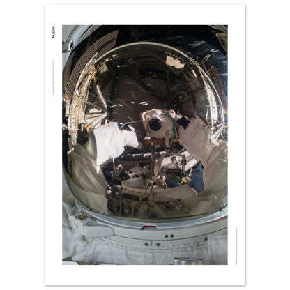 Poster 70x100 cm - Moon Man Selfie by NASA