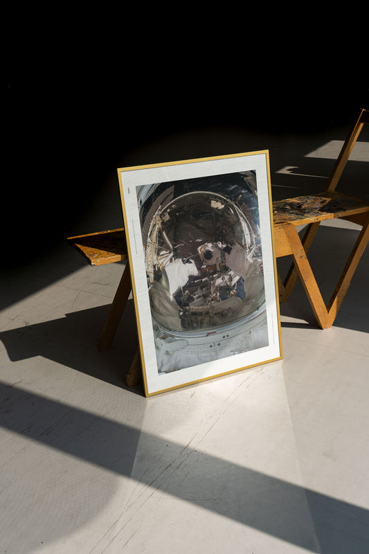 Poster 70x100 cm - Moon Man Selfie by NASA